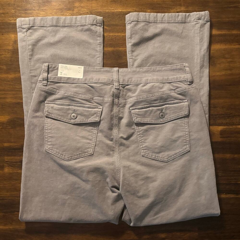 American Eagle Women's 18 36 x 32 Kick Boot Corduroy High Rise Stretch - Picture 4 of 11